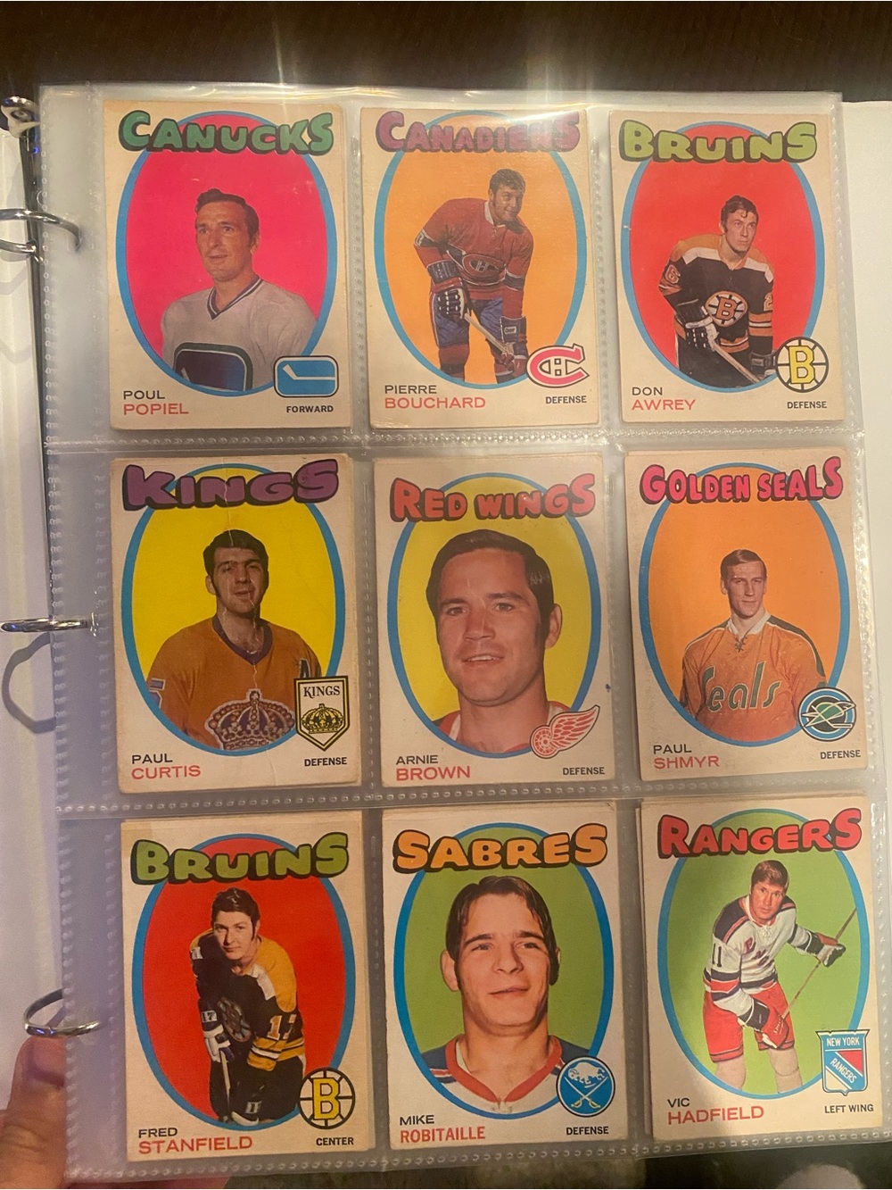 1971 72 OPC Hockey Partial Set 195/264 VG-MT avg. Nice starter set